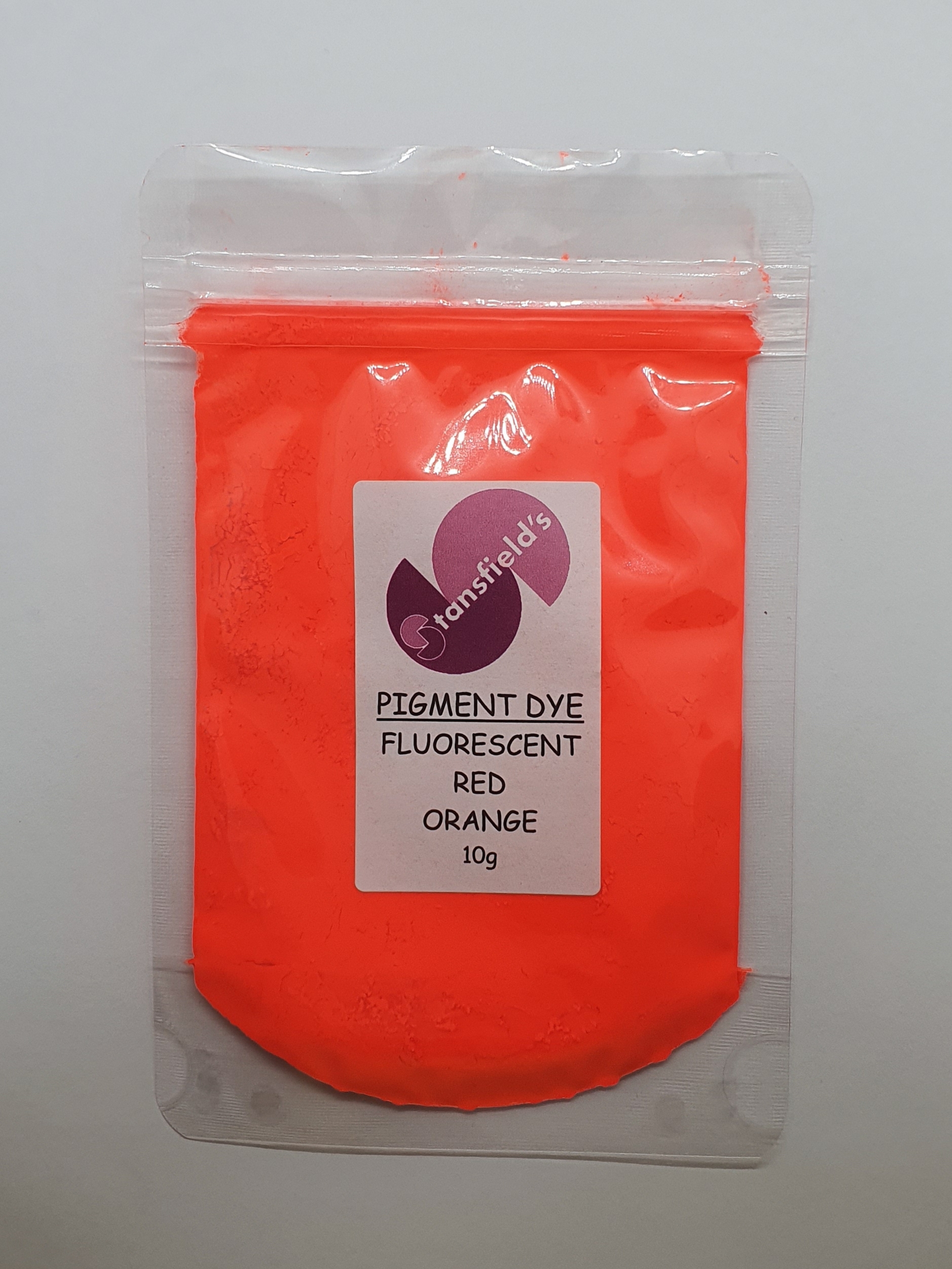 Fluorescent Red Orange Pigment Dye