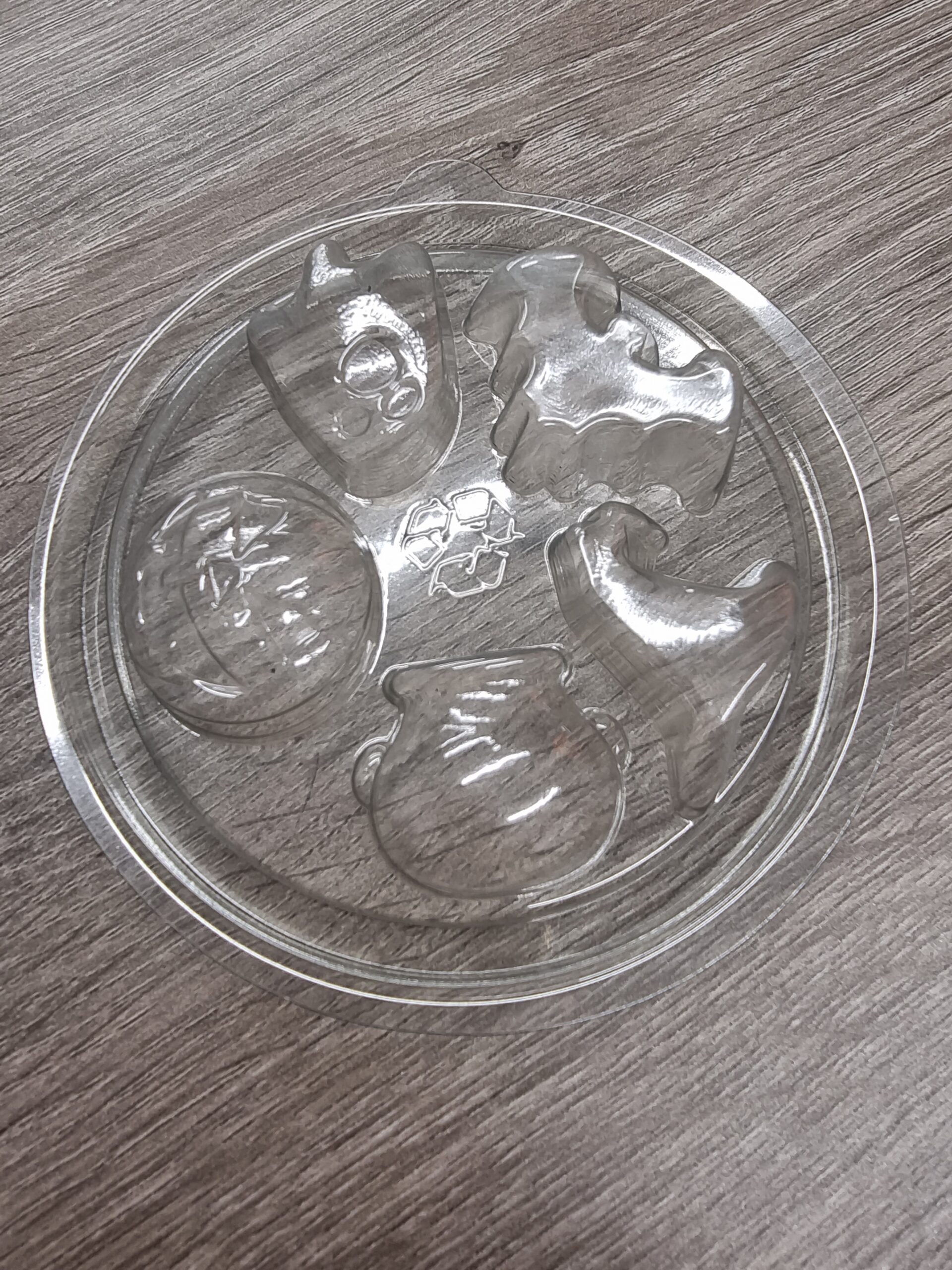 Large Round Deli Pot & Lid - Halloween Shapes 