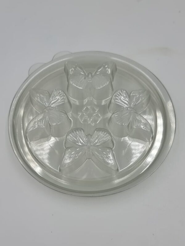 Large Round Deli Pot & Lid - Butterfly Shapes 